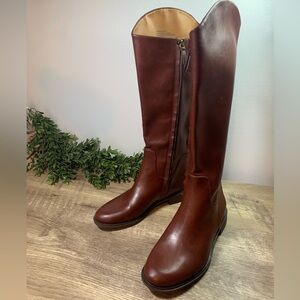 Nordstrom Rack Riding Boots Size 7M Brown Winter Holiday Ladies Knee High
